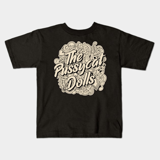 The Pussycat Dolls - Vintage Kids T-Shirt by graptail